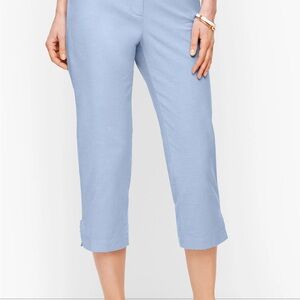 Talbots Blue Capris Lightweight Mid-Calf